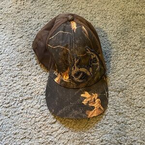 Realtree Boys Grey Black Camo Hat